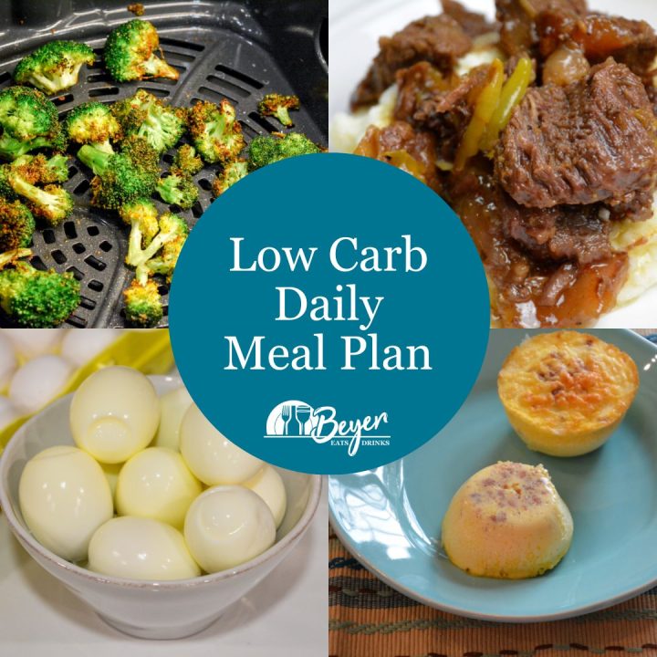 This week's low carb meal plan keeps a daily food intake under 21 carbs and 2000 calories. It is a great combination of utilizing leftovers for second meals and adding some variety to your diet. #LowCarb #Keto #MealPlan #LowCarbMealPlan