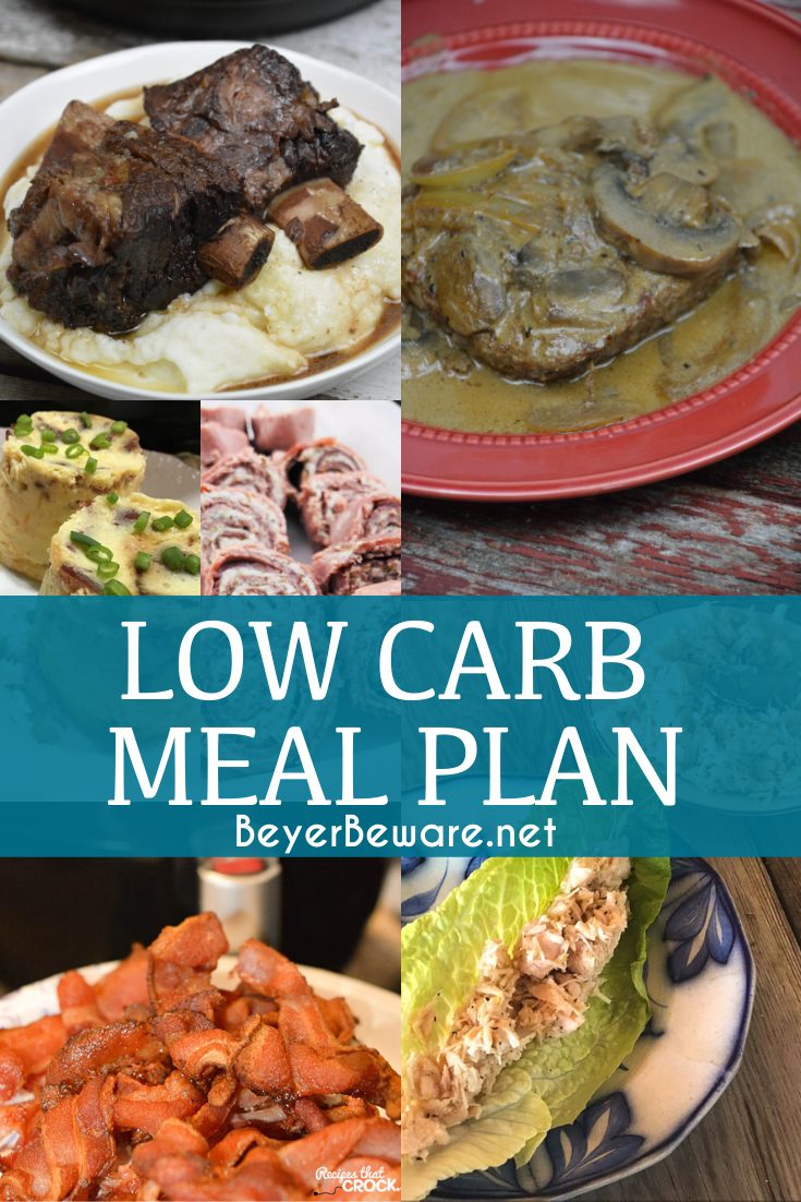 Here is a low carb meal plan that keeps a daily food intake under 21 carbs and 2000 calories. Meals utilize leftovers with a variety to your diet. #KetoMealPlan #LowCarbMealPlan #MealPrep #Keto #Lowcarb #KetoDiet