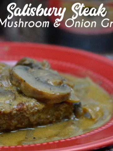 Low Carb Salisbury Steak is a one-pan meal that involves a skillet cooking butter with onions and mushrooms before sauteeing the hamburger steaks that all meld together with a brown gravy from the pan drippings.