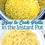 How to make pasta in the Instant Pot is so simple you will want to save these directions and make your fully cooked pasta in under 10 minutes from start to finish.