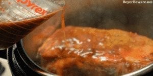 Instant Pot Zesty BBQ Pulled Pork makes a pork shoulder a flavorful and juicing bbq pulled pork with the help of root beer and zesty Italian dressing in 90 minutes. #PulledPork #BBQ #BBQPork #InstantPot #Pork #BBQPork