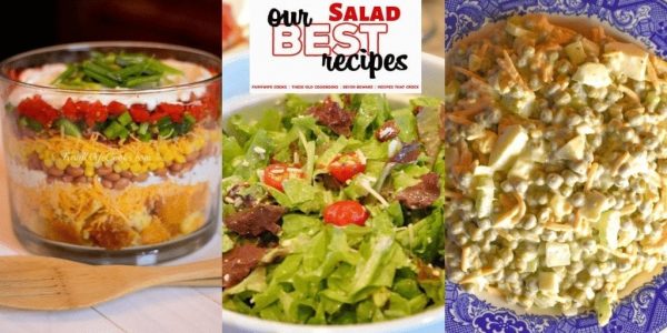 This edition of our best recipes is the best salad recipes from lettuce salads to pasta salads to fruit salads. If you are looking for the best salad recipes, don't miss a single one of our best salad recipes. #Salads #OurBestRecipes #EasyRecipes