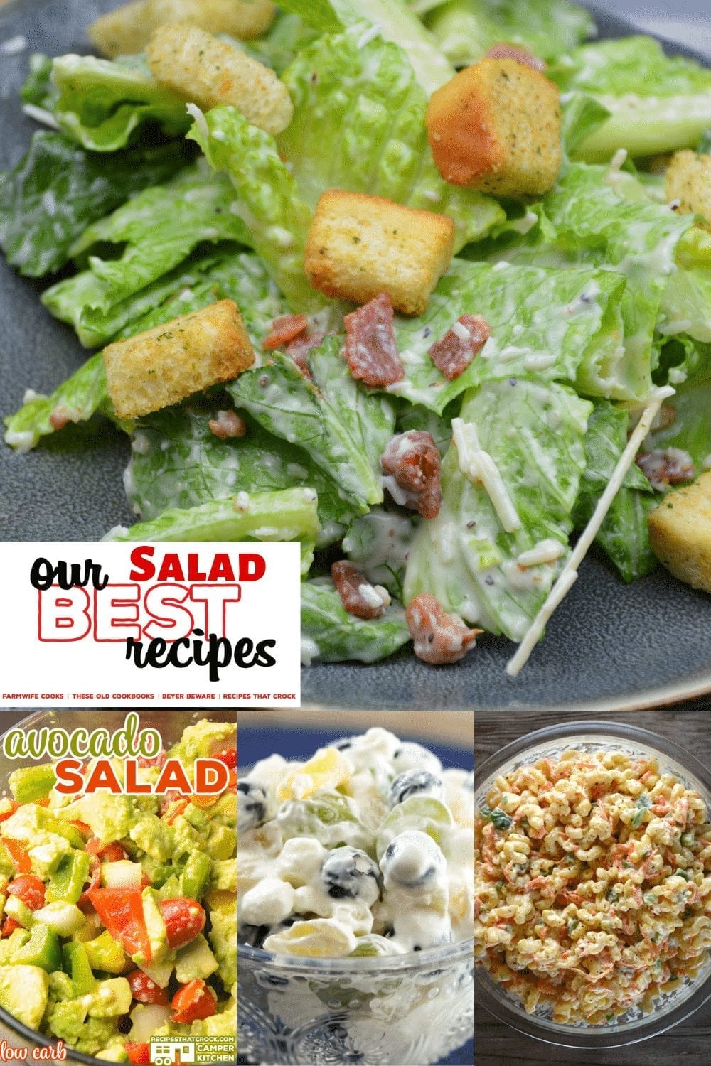 This edition of our best recipes is the best salad recipes from lettuce salads to pasta salads to fruit salads. If you are looking for the best salad recipes, don't miss a single one of our best salad recipes. #Salads #OurBestRecipes #EasyRecipes
