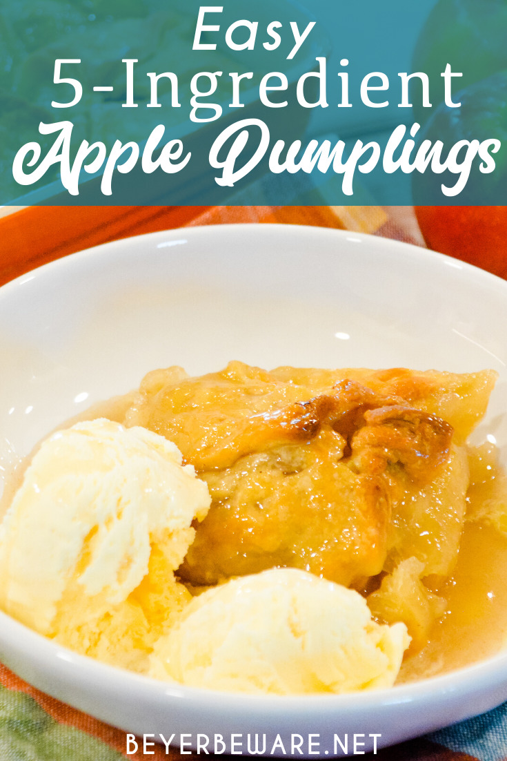 Easy Apple Dumplings recipe is a 5-ingredient apple dessert that is ...