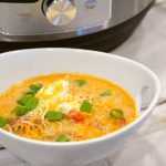 Instant Pot Low-Carb Taco Soup is a simple 5 ingredient taco soup that is done in under 30 minutes and is one of our favorite keto soup recipes.