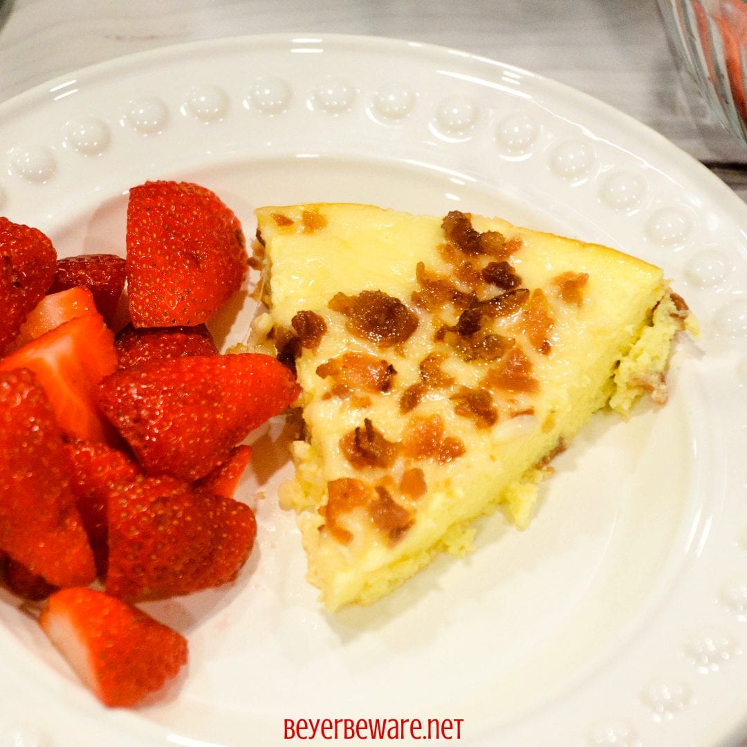Ninja Foodi Sous Vide Egg Bites Quiche is an amazing, glorious low-carb crustless bacon cheese quiche made in less than 30 minutes.