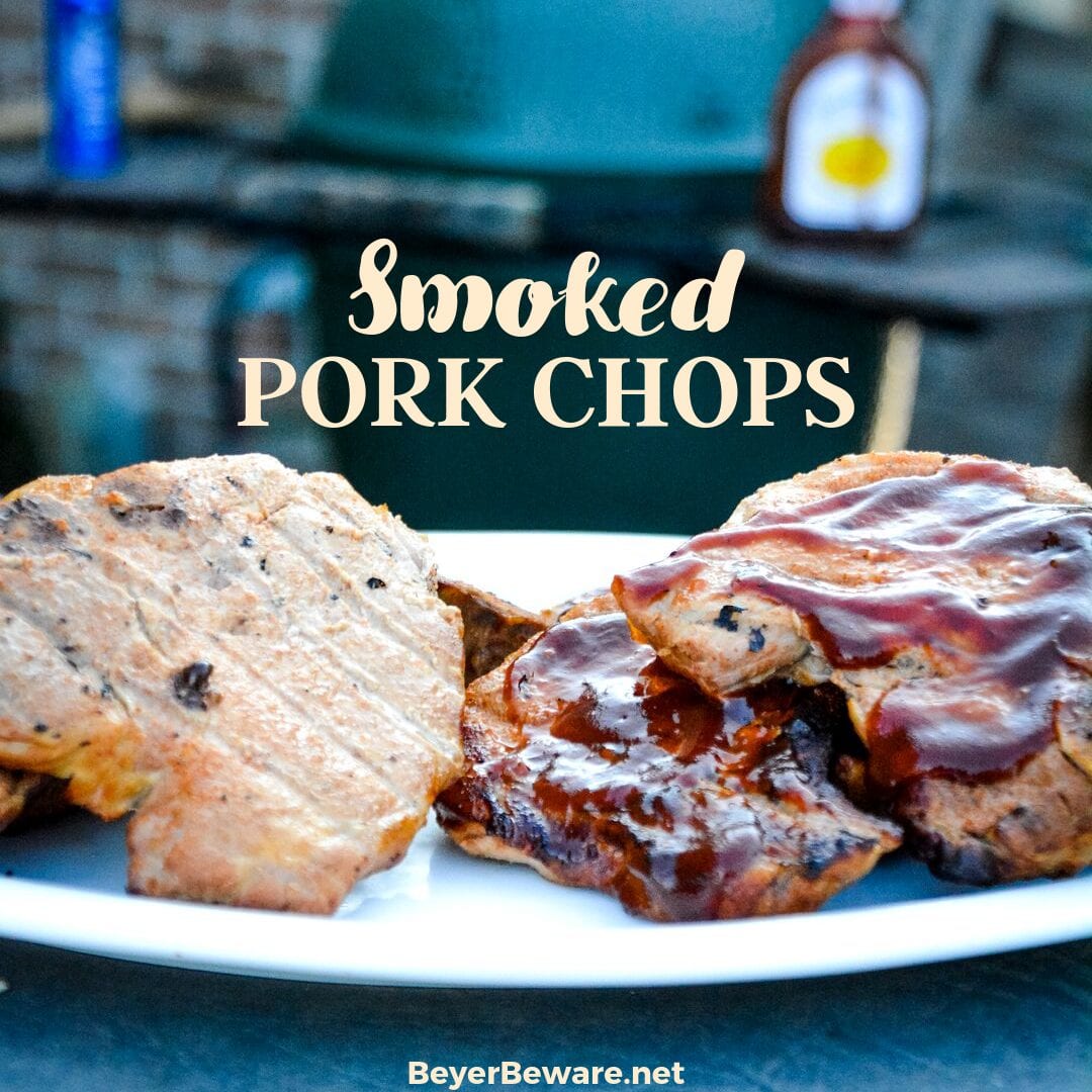 Smoked pork chops don't have to be something you have to just eat outside of home thanks to these simple directions and ingredients you too can smoke your own pork chops on your home smoker or big green egg.