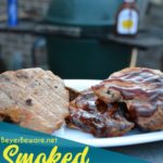 Smoked pork chops don't have to be something you have to just eat out. Enjoy this simple smoked pork chops recipe you can smoke your own pork chops on your home smoker or big green egg.