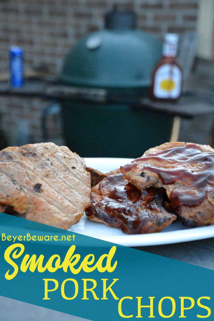 Smoked pork chops don't have to be something you have to just eat out. Enjoy this simple smoked pork chops recipe you can smoke your own pork chops on your home smoker or big green egg. 