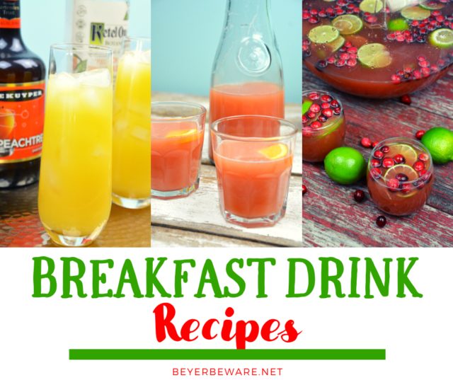 You got to have something to drink with breakfast. A whole list of kid