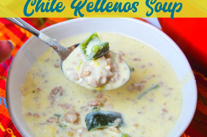 Low-carb chile Rellenos soup is a creamy keto Mexican soup recipe combining queso and cream cheese, ground pork, taco seasonings, and poblano peppers. This is poblano pepper and sausage soup is full of flavors just like your favorite chile Rellenos at your favorite Mexican restaurant.
