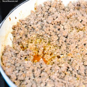 browning ground beef for taco meat
