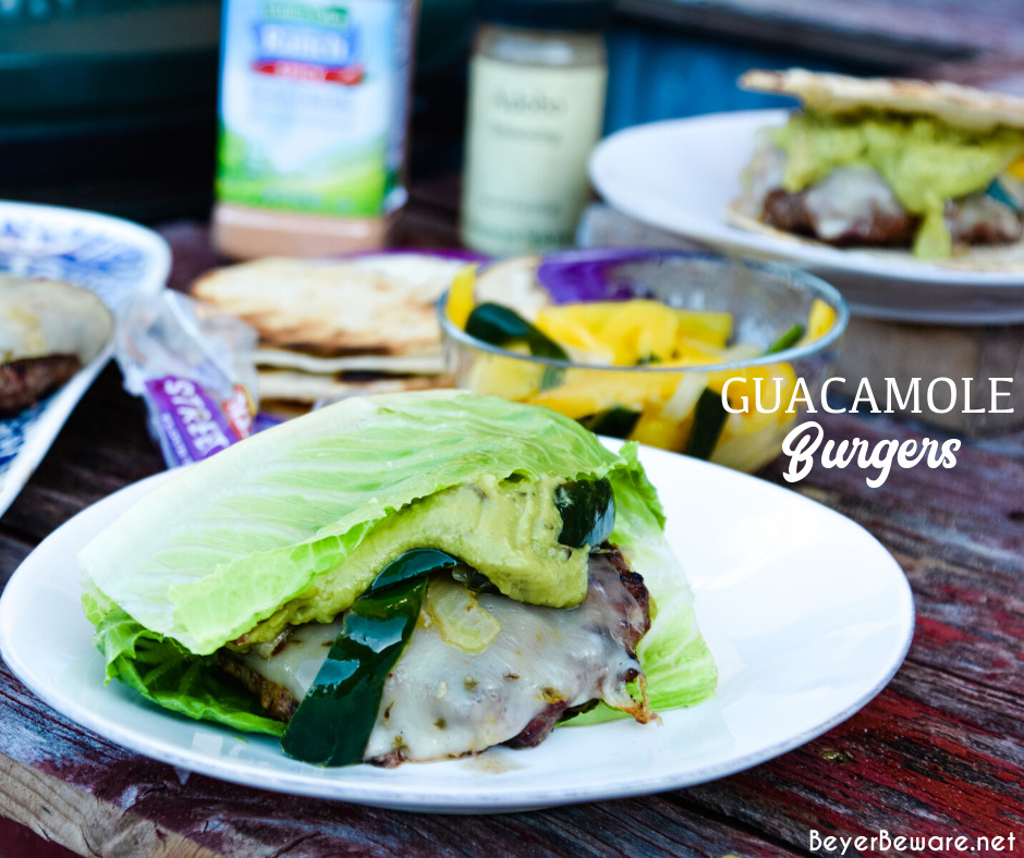 lettuce wrapped guacamole burger