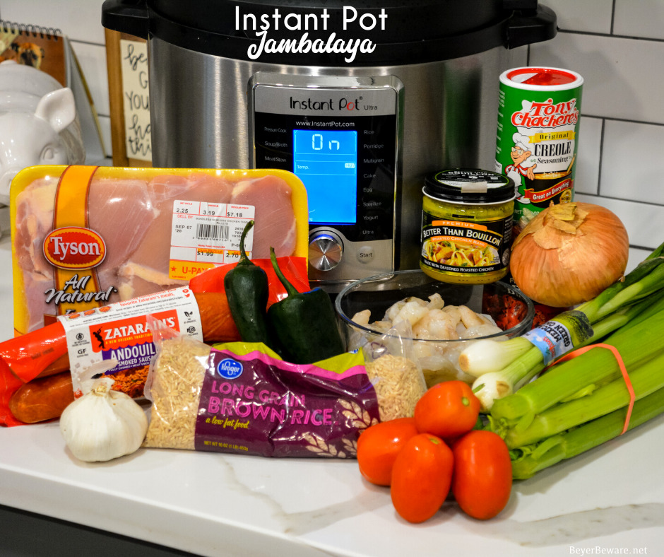 Jambalaya ingredients