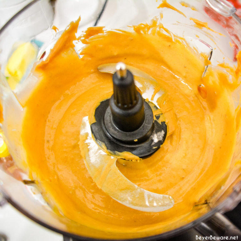 Blend the ingredients together. Quit blending a few times to scrape the