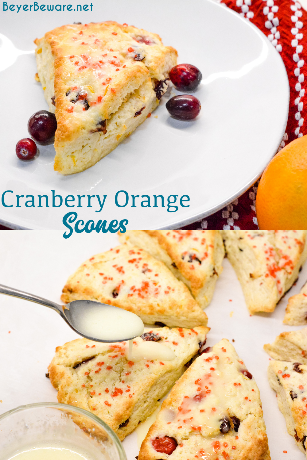 Cranberry orange scones are one of my favorite Starbucks indulgences that I now make at home with combination of fresh oranges, cranberries, and dried cranberries.