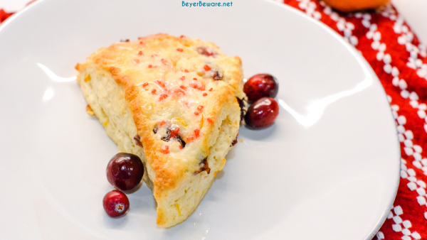 Cranberry orange scones are one of my favorite Starbucks indulgences that I now make at home with combination of fresh oranges, cranberries, and dried cranberries.