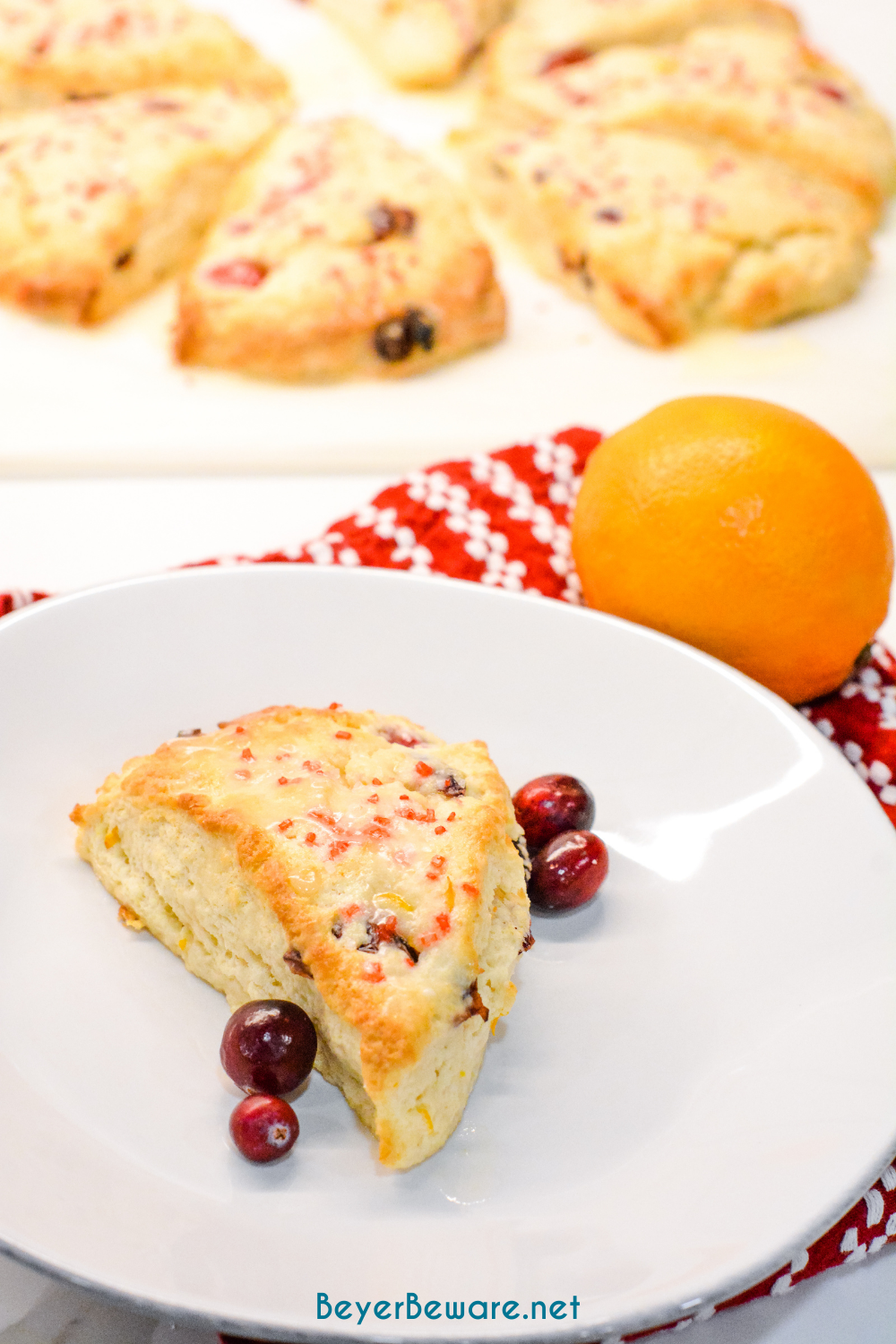 Cranberry orange scones are one of my favorite Starbucks indulgences that I now make at home with combination of fresh oranges, cranberries, and dried cranberries.