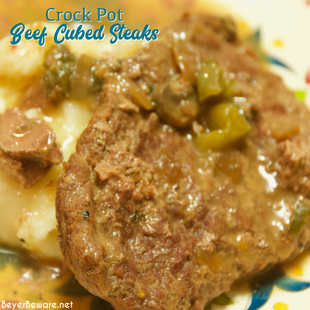 Slow Cooker Cubed Steak With Onions / Crock Pot Cubed Steak With Gravy ...