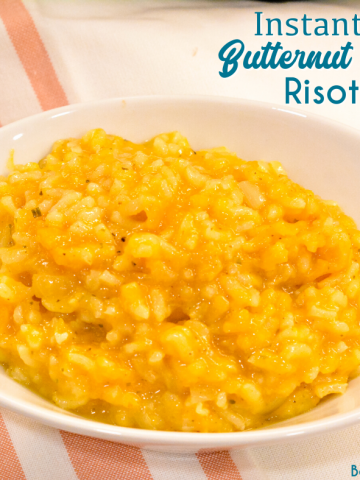 Instant Pot butternut squash risotto is a creamy risotto recipe has a hint of sweetness but savory in flavor from the onion, garlic, and sage and is made in under 20 minutes.