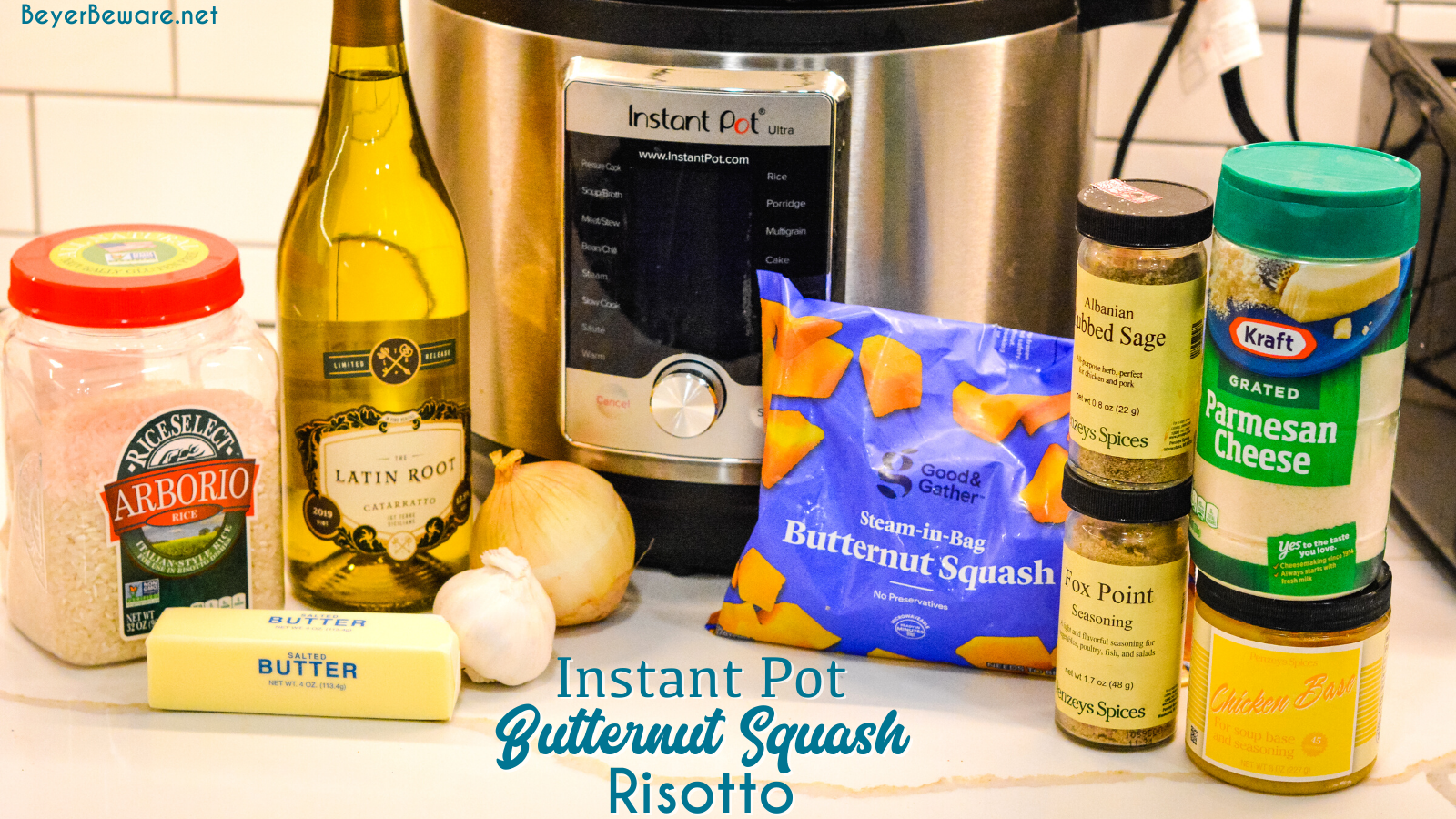 Butternut squash risotto ingredients