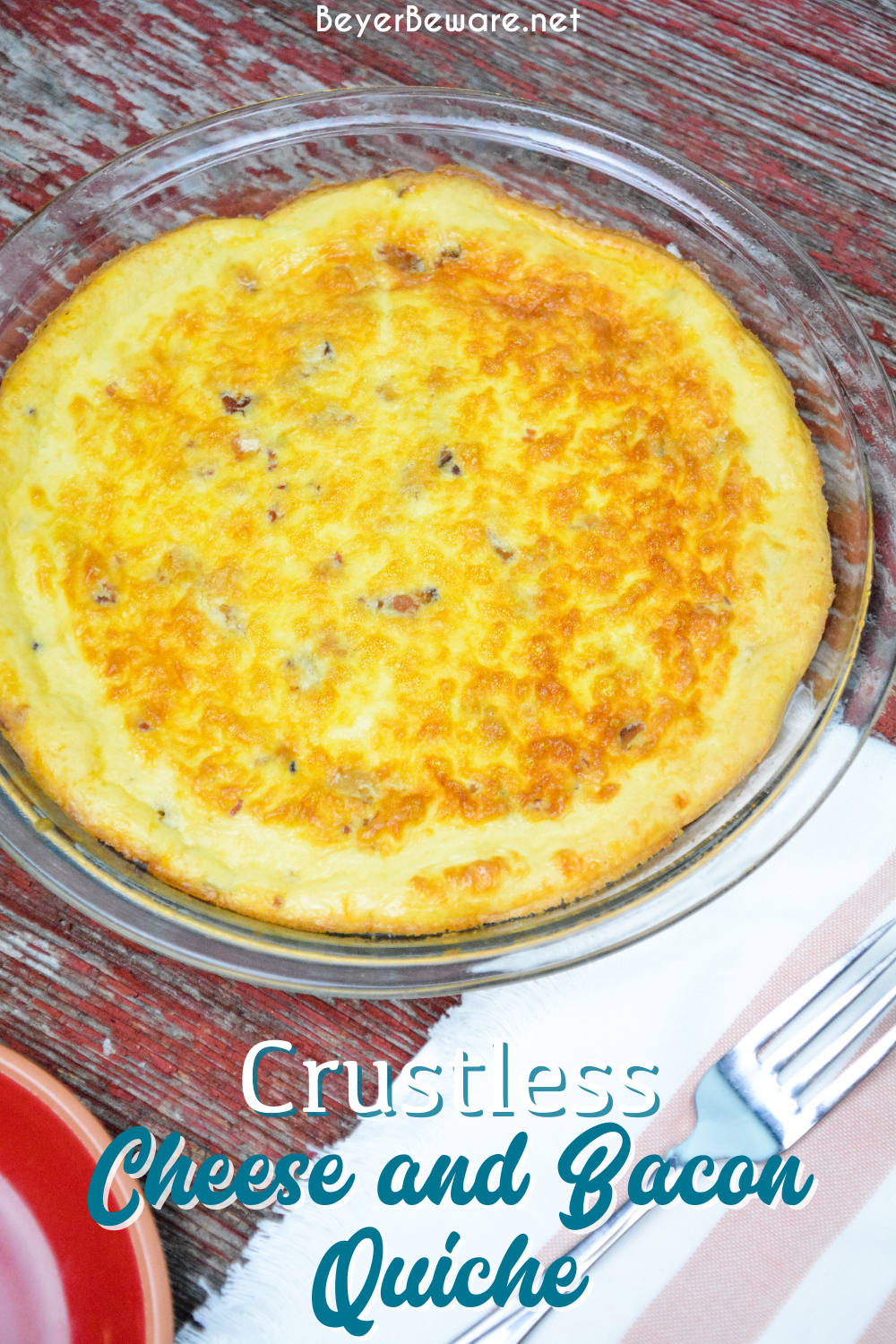 Ninja Foodi Quiche - Crustless Bacon Cheese Quiche