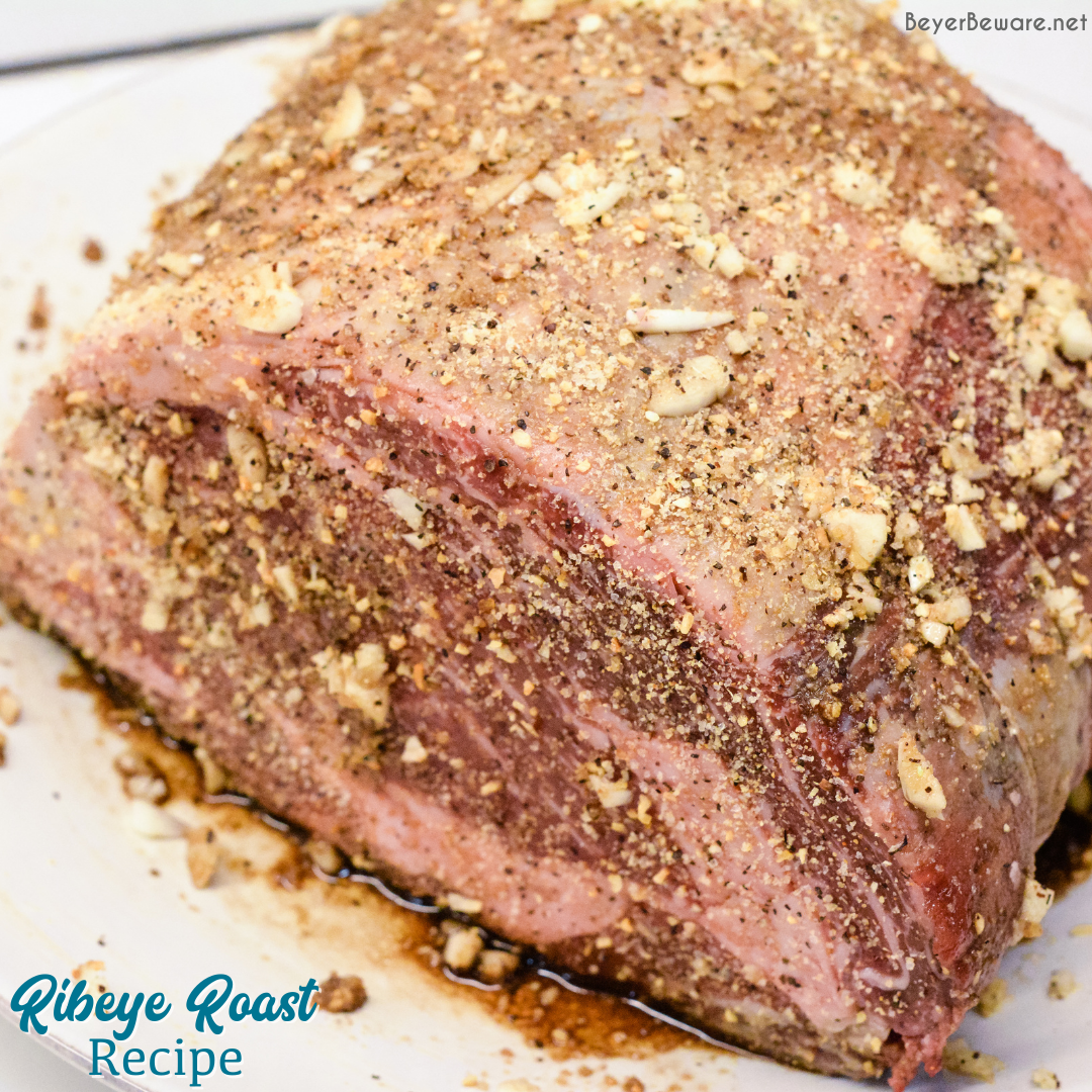 Knowing how to make a ribeye roast can mean a perfect beef holiday dinner entree that is perfectly cooked to a medium rare with a garlic and pepper crust all done on the Big Green Egg grill or the oven.