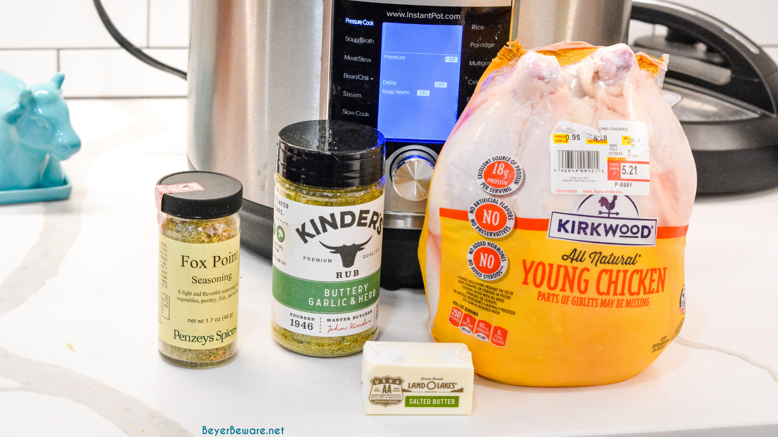 Knowing how to cook a chicken in an Instant Pot will be a gift for cooking a whole chicken quickly for fall of the bone chicken that can be used in soup, casseroles, and salads.
