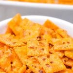 CheezIt firecrackers are your favorite cheese crackers with a buttery Italian seasoning with a little kick from red pepper flakes and baked to crispy crack snacks.