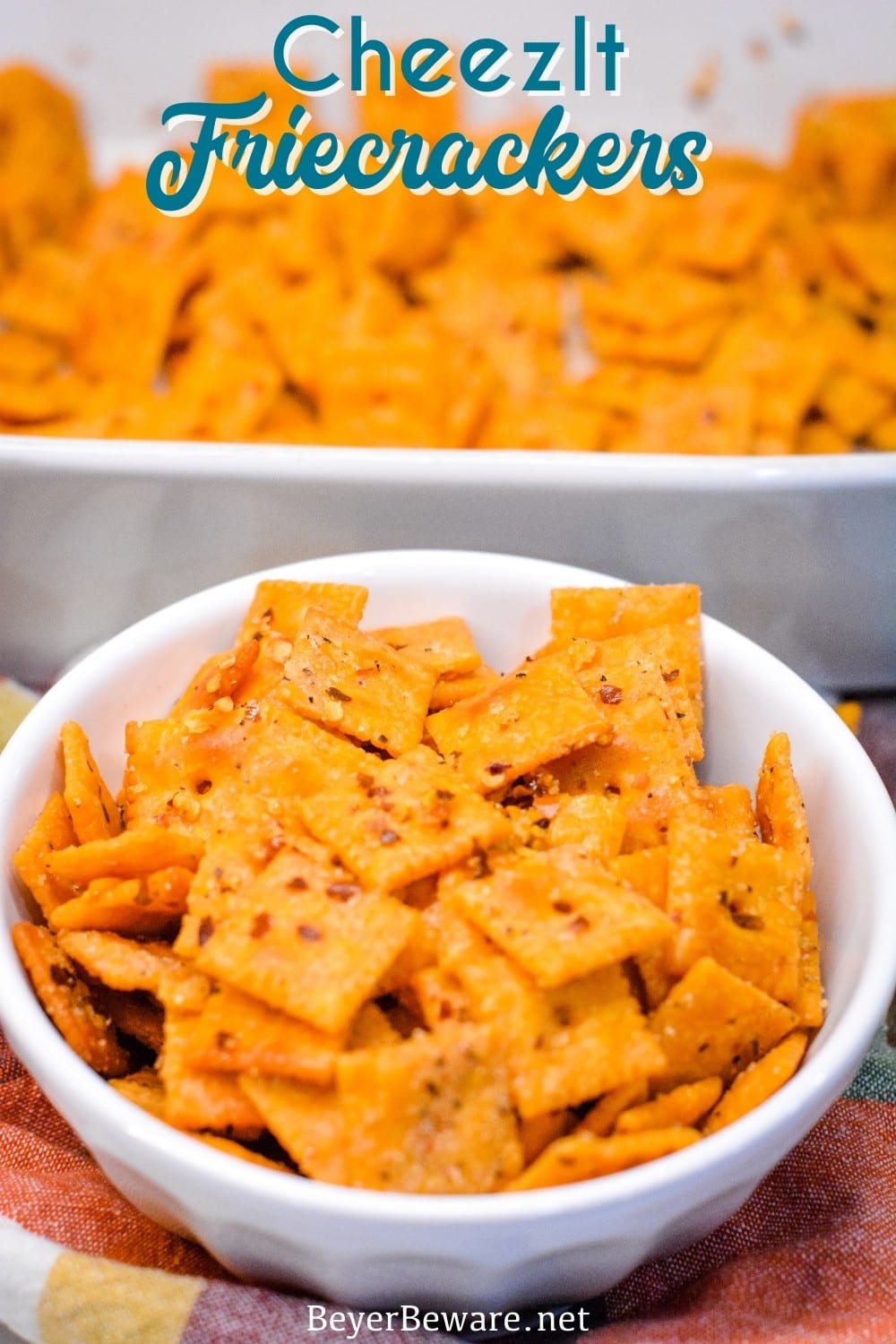 CheezIt firecrackers are your favorite cheese crackers with a buttery Italian seasoning with a little kick from red pepper flakes and baked to crispy crack snacks.