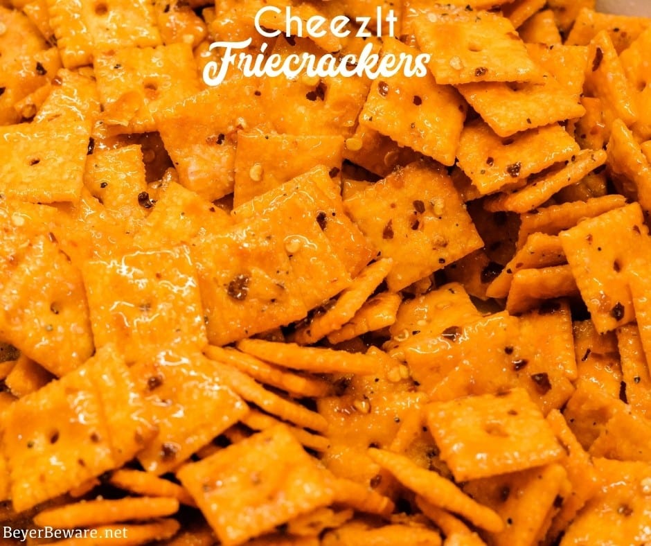 CheezIt firecrackers are your favorite cheese crackers with a buttery Italian seasoning with a little kick from red pepper flakes and baked to crispy crack snacks.