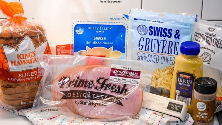 Croque Monsieur Ingredients