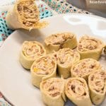 Taco pinwheels are the perfect way to use up leftover taco meat and tortilla shells in a different way than just as tacos again by simply mixing cream cheese, salsa, and taco meat together and spreading over the tortilla shell before rolling up into a pinwheel.