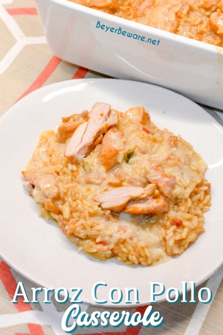 Arroz Con Pollo is the go-to order for both of my kids at a Mexican restaurant. I finally figure out how I can make this super easy Mexican chicken and rice with queso recipe at home.