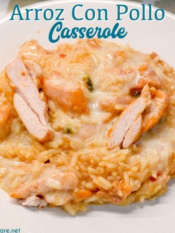 Arroz Con Pollo is the go-to order for both of my kids at a Mexican restaurant. I finally figure out how I can make this super easy Mexican chicken and rice with queso cheese recipe at home.