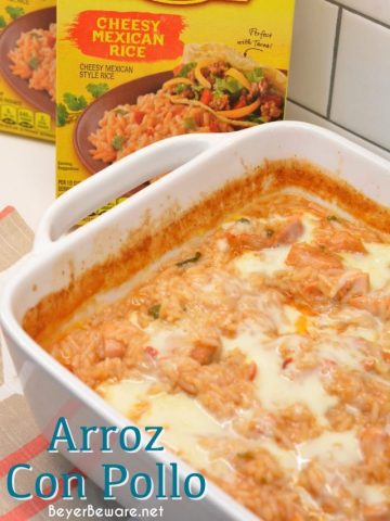 Arroz Con Pollo is the go-to order for both of my kids at a Mexican restaurant. I finally figure out how I can make this super easy Mexican chicken and rice with queso cheese recipe at home.