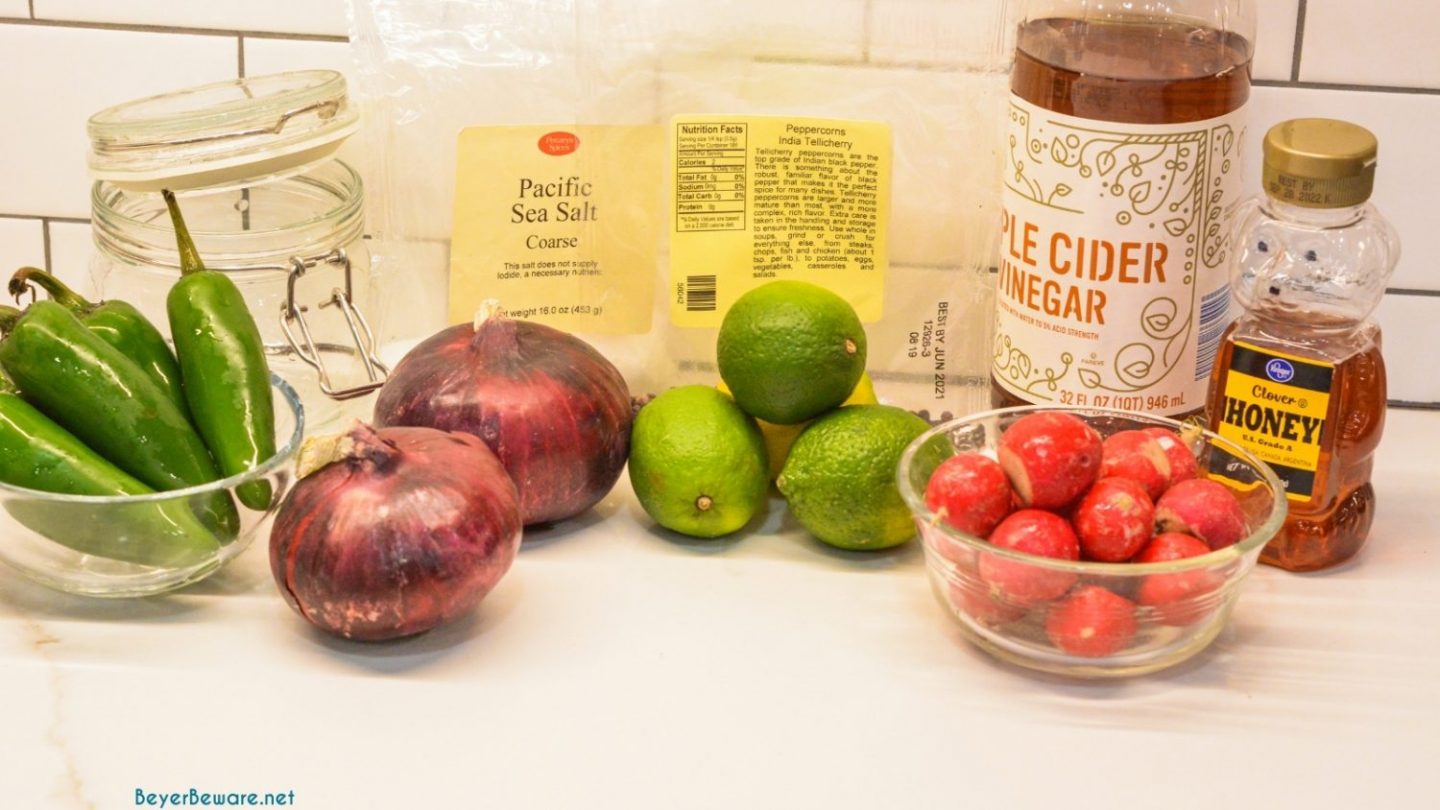 Easy Red Pickled Onions Ingredients