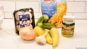 Skillet Zucchini ingredients