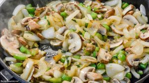 Crock Pot beef and barley soup with mushrooms is my new favorite soup to make this winter. This soup is full of onion, celery, and garlic and then lots of mushrooms and of course stew meat all made heartier with barley.