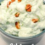 Watergate Salad is a simple 5-ingredient recipe made with instant pistachio pudding, pineapple, marshmallows, cool whip, and nuts. Want the pistachio fluff salad instead? Just leave the nuts out!