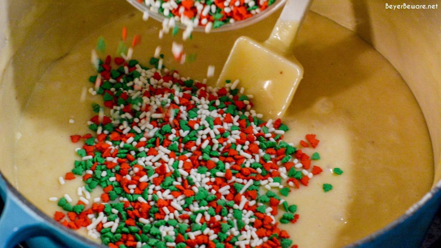 Sugar Cookie Fudge is an easy-to-make ingredient Christmas fudge recipe that combines white chocolate fudge with the flavors of sugar cookies.