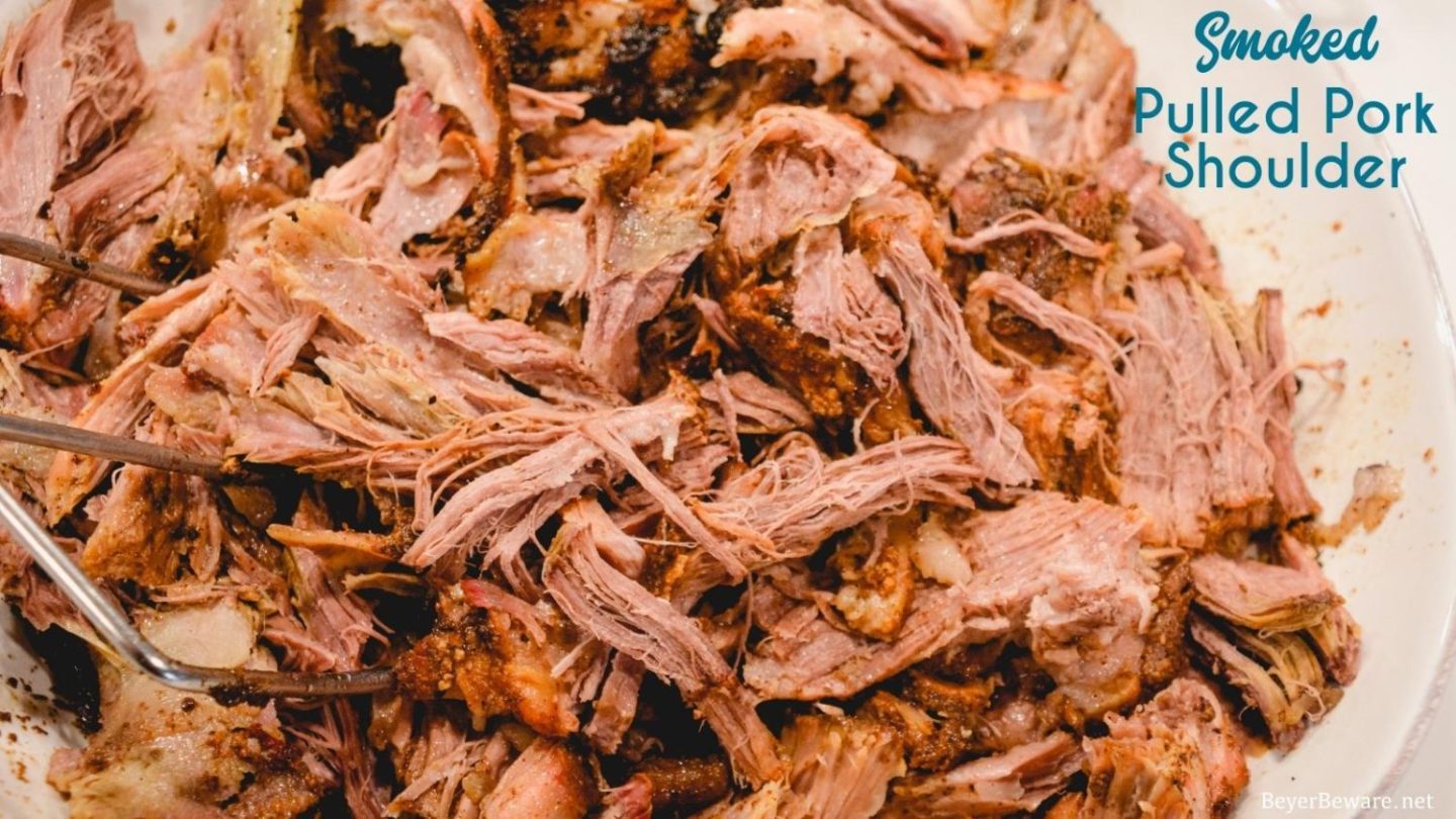 Juicy Smoked Pulled Pork on the Big Green Egg – Erica's Recipes