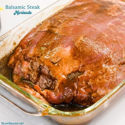 Marinate in the balsamic marinade for 30 minutes to 2 hours before grilling.