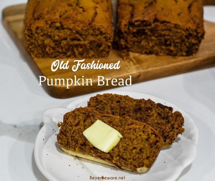 If you are looking for a bread recipe that is like your grandma's, then this old fashioned pumpkin bread recipe is the one you have been looking for.