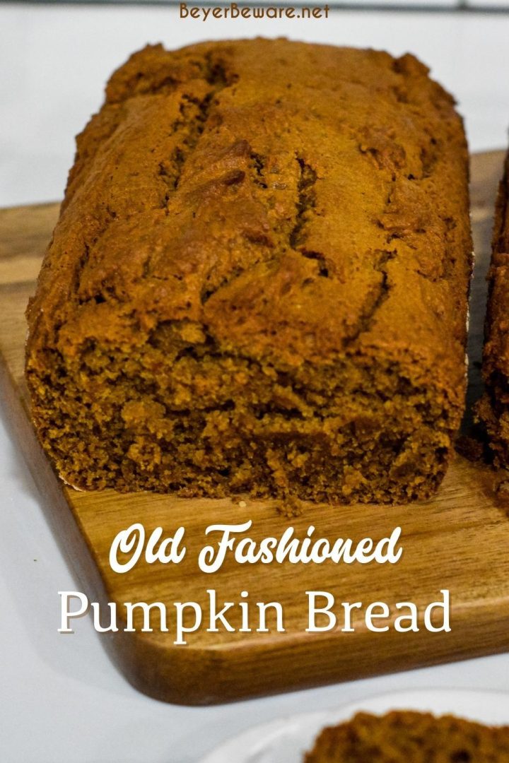 If you are looking for a bread recipe that is like your grandma's, then this old fashioned pumpkin bread recipe is the one you have been looking for. 