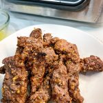 Air fryer cube steak fingers are a naked air fryer steak fingers recipe made with a simple marinade of avocado oil and Worcestershire sauce and then seasoned with steak seasoning and then air fried.