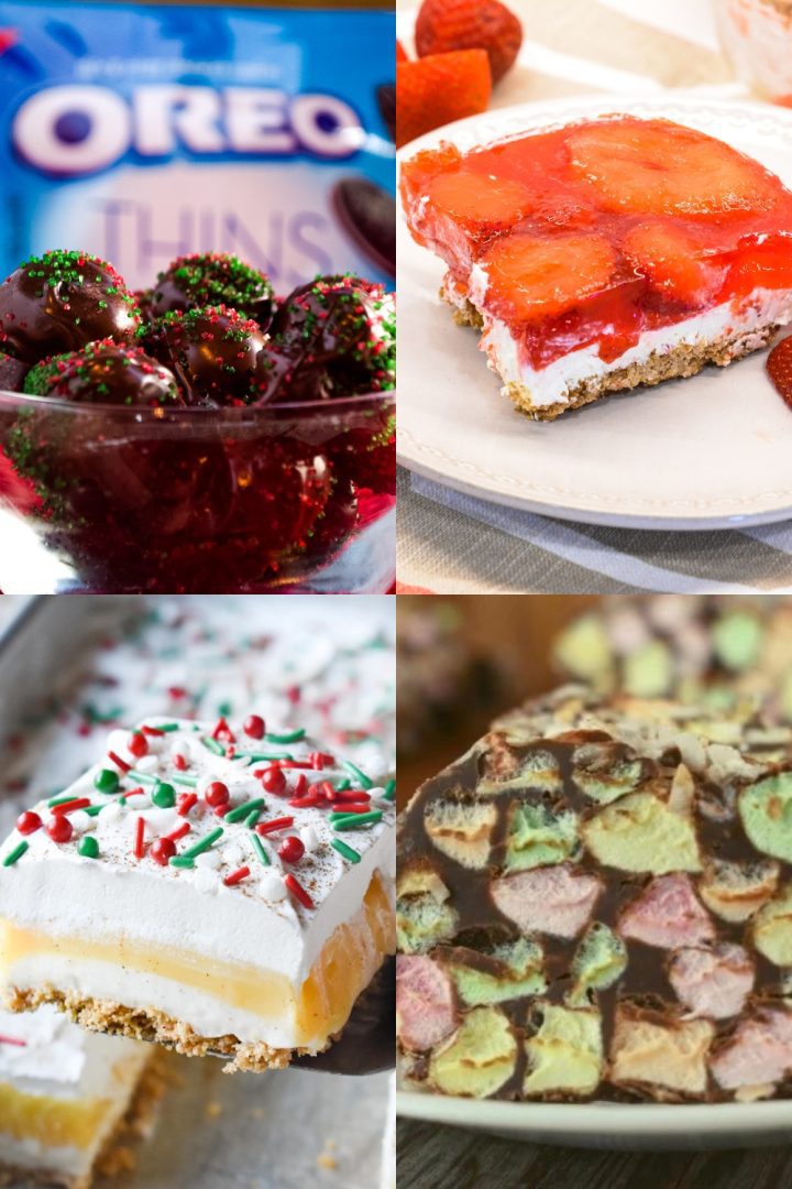 These no-bake cookies, candies, desserts, and even a pie are perfect for last-minute sweet treats for a cookie exchange or potluck.