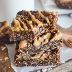 No Bake Cookie Bars are a quick and easy treat made with simple ingredients!! Perfect for a bake sale, potlucks and after-school treats!