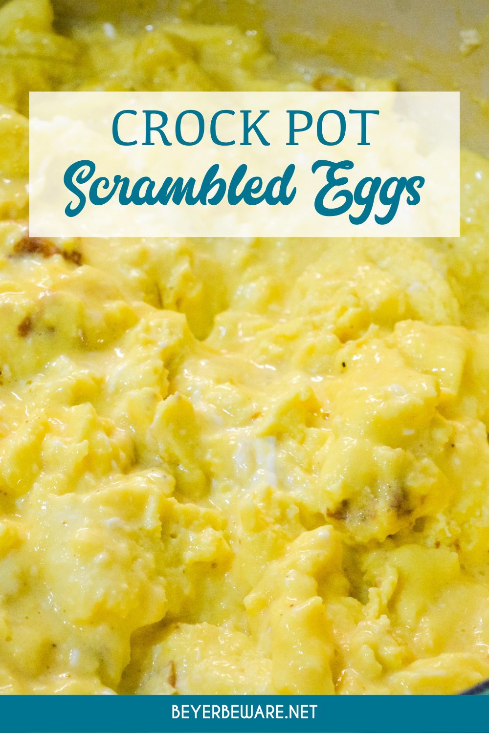 Fluffy Crock Pot Scrambled Eggs - Beyer Eats and Drinks