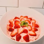 Making this old-fashioned strawberry tapioca salad will create the best pink fluff salad with small pearl tapioca, strawberry jello, and cool whip.